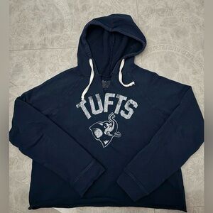 Tufts Navy Cropped Hoodie The Original Retro Brand